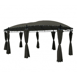 Aga Záhradný altánok PAVILÓN OVAL MC3631 Dark Grey