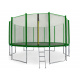 Aga SPORT PRO Trampolína 460 cm Dark Green + ochranná sieť + rebrík + vrecko na obuv