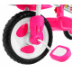 detský trojkolový bicykel Elephant Pink + zvuky + strieška + zábrana + opierka nôh + rukoväť + lyžiny + úložný priestor