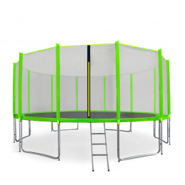 Aga SPORT PRO Trampolína 460 cm Light Green + ochranná sieť + rebrík + vrecko na obuv