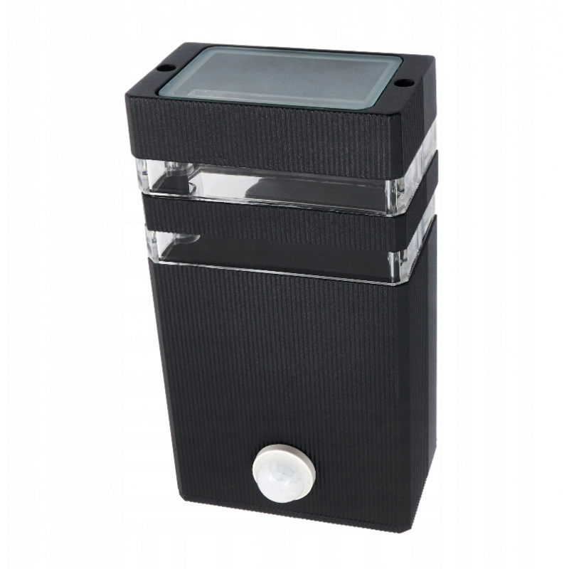 LED vonkajšie svietidlo INEZ čierne PIR - 1 x GU10 - 230V