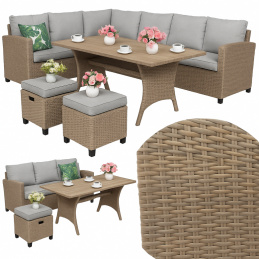 BIANCA záhradný kútik - technoratan béžový