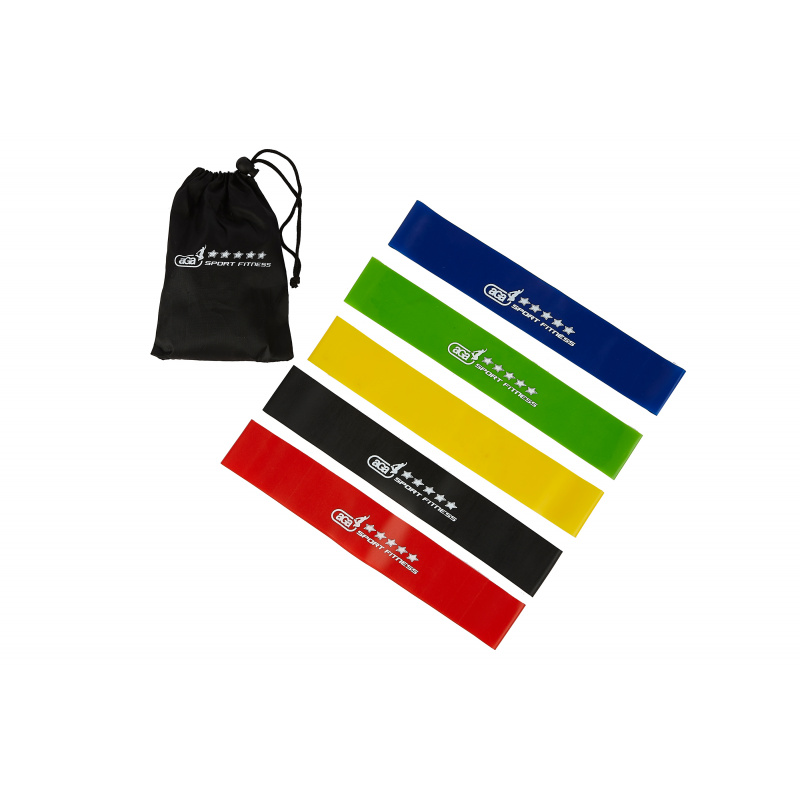 Aga Fitness Set posilňovacích odporových gúm