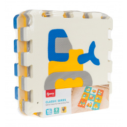 9 Puzzle Vozidlá podložka pre deti 10m+ EVA pena + skladačka vozidiel + skladanie 3D figúrok