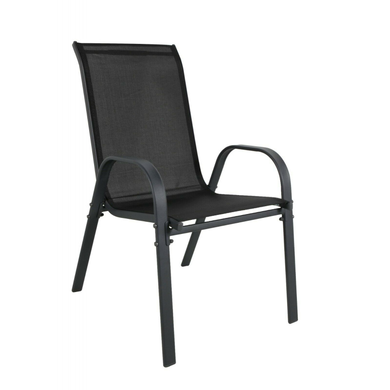 Linder Exclusiv Záhradné kreslo STAPEL MC330880 Čierne
