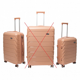 Aga Travel Súprava cestovných kufrov Púdrovo ružová, veľ. M + S, 6CZ017 - II. AKOSŤ