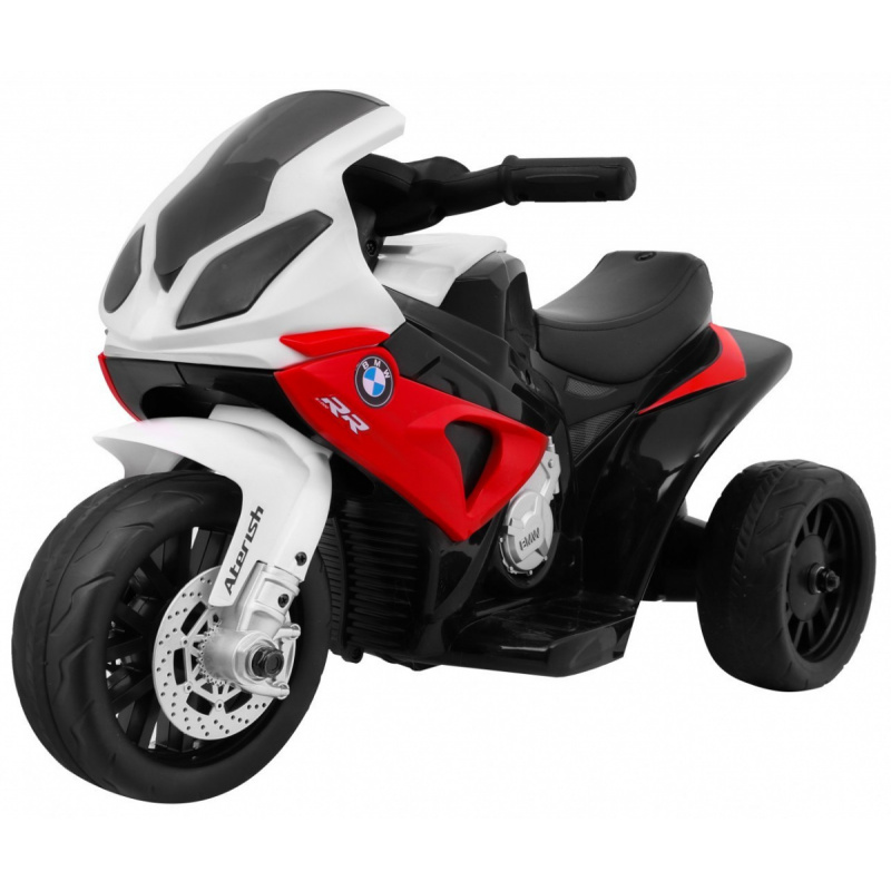 BMW S1000 RR Mini motorka na batérie pre deti Červená + 3 kolesá + zvuky + LED dióda
