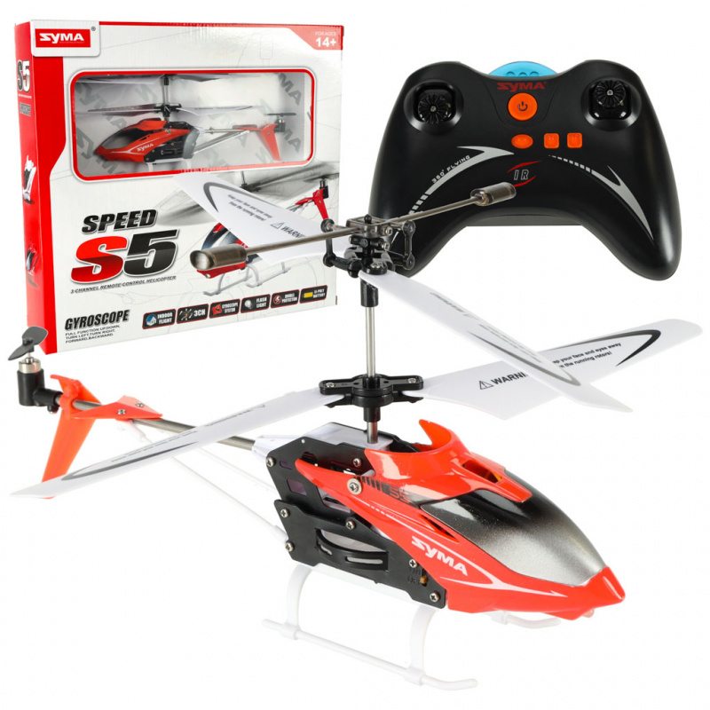Syma RC vrtuľník Syma S5 3CH červený