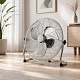 Aga Podlahový ventilátor 50 cm Strieborný
