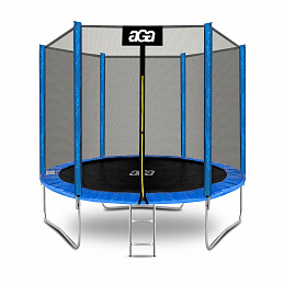 Aga SPORT TOP Trampolína 250 cm Modrá + ochranná sieť + rebrík
