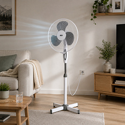 Aga Domáci ventilátor 43 cm Biely - VENBILY - II. AKOSŤ
