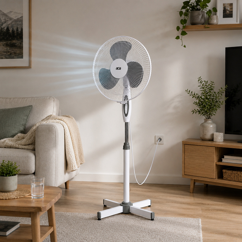 Aga Domáci ventilátor 43 cm Biely - VENBILY - II. AKOSŤ