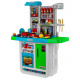 Obrovská modrá kuchynka pre deti 3+ Interaktívne horáky + Vodovodný kohútik + Audio panel + Príslušenstvo