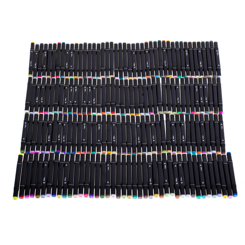 Aga Obojstranné alkoholové fixky v kufríku 168 kusov