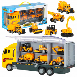 Aga Transporter + kovové vozidlá stavebných strojov