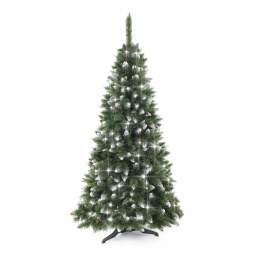 Aga Vianočný stromček Borovica 180 cm Crystal strieborná