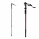 Aga Trekingové palice AntiShock 61–135 cm Červená