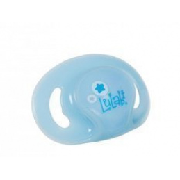 Svietiaci silikónový ortodontický cumlík 6m+ LULABI Modrý