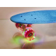 Aga Frisbee skateboard LED kolieska modrá