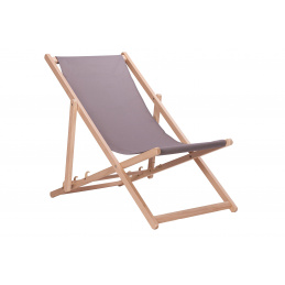 Aga Drevené skladacie lehátko Sivé