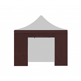 Aga Bočnice s dverami POP UP 3x3 m Hnedá