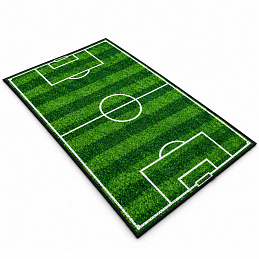 Aga4Kids Detský koberec futbalové ihrisko 100×50 cm