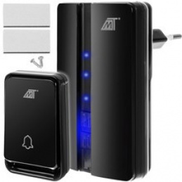 Bezdrôtový zvonček čierny Malatec 23371 univerzálny