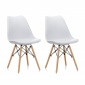 Aga 2x Jedálenská stolička MR2035 Biela