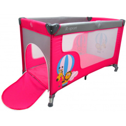 R- Sport Skladacia cestovná postieľka K2 Ružová