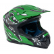 Zelená motocyklová prilba Enduro