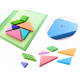 Aga Detské magnetické 3D puzzle - Tangram bloky