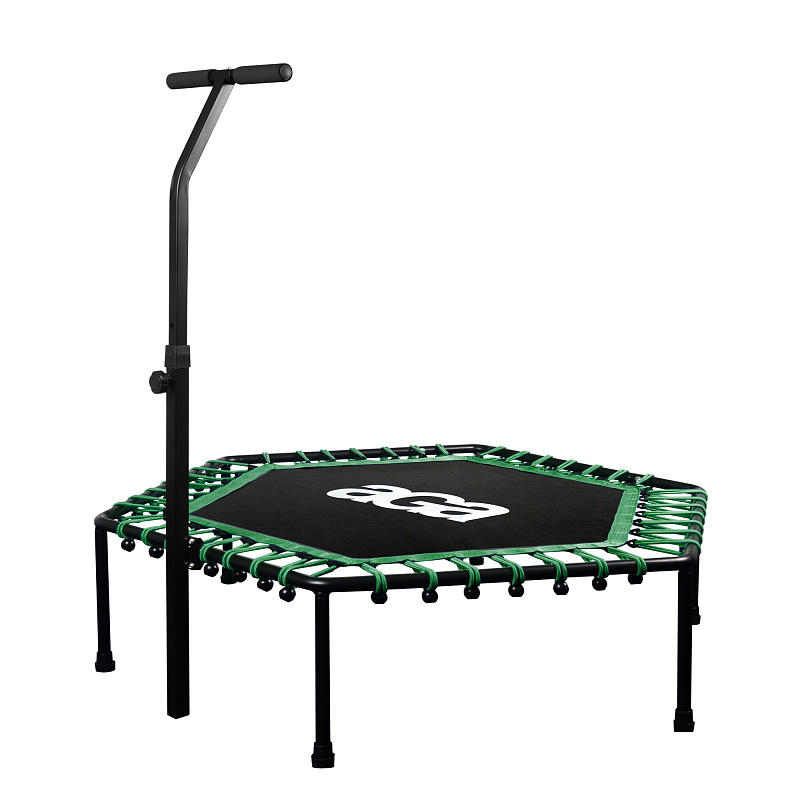 Aga FITNESS Trampolína 130 cm Zelená + madlo - II. AKOSŤ