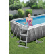Power Steel 404x201x100 Imitácia ratanu 13x6FT BESTWAY 6in1 Rack Pool + čerpadlo + rebrík