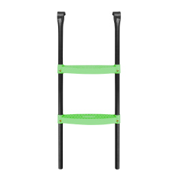 Aga Rebrík k trampolíne 305 - 430 cm Čierny/Svetlo zelený