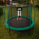 Aga SPORT EXCLUSIVE Trampolína 250 cm Tmavozelená + ochranná sieť + rebrík - II. AKOSŤ