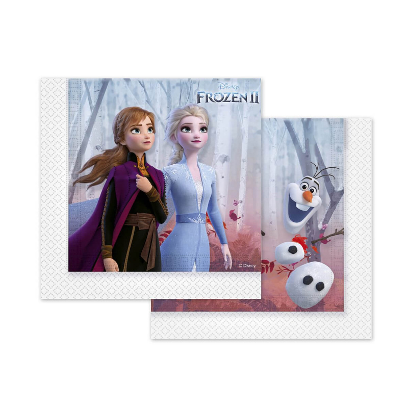 Disney Papierové obrúsky Disney Ľadové kráľovstvo 2 33x33cm / 20 ks