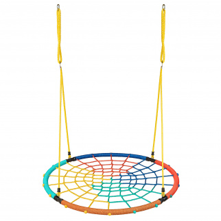 Aga Závesný hojdačkový kruh 120 cm Štvorfarebný
