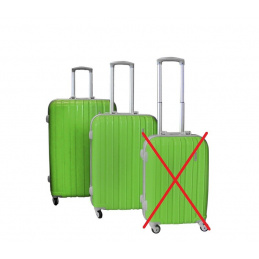 Linder Exclusiv Sada cestovných kufrov, veľ. M,L Green 2CZ035 - II. KVALITA