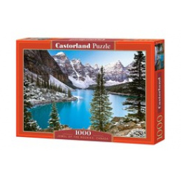 CASTORLAND puzzle 1000 dielikov - Klenot Skalnatých hôr, Kanada