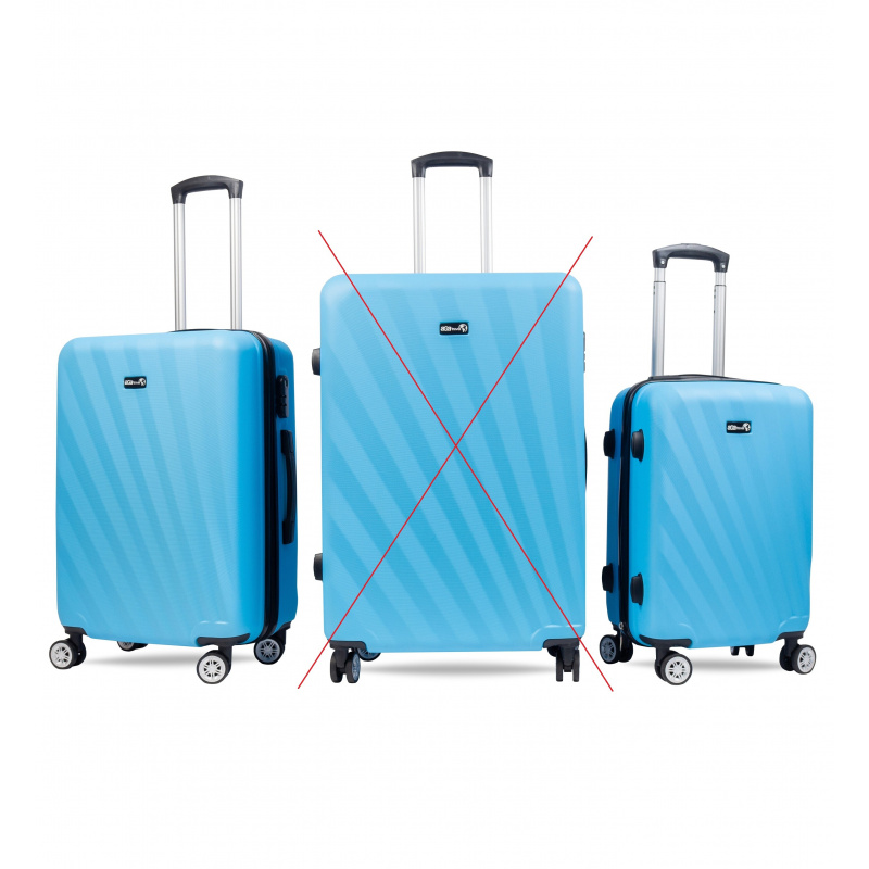 Aga Travel Cestovné kufre, veľ. M+S Modrá 2CZ046 - II. KVALITA