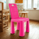 Doloni Detská plastová stolička Ružová