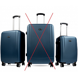 Aga Travel Sada cestovných kufrov, veľ. M + S Tmavomodrá 6CZ029 - II. AKOSŤ