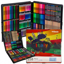 Aga Plastová maliarska sada v kufríku 258 ks