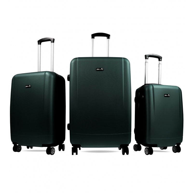 Aga Travel Sada cestovných kufrov MR4656 Tmavo zelená