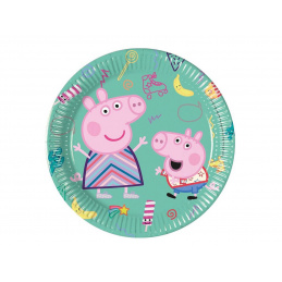 Peppa Pig Papierové taniere Prasiatko Peppa 20 cm 8 ks