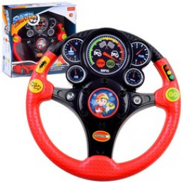 Interaktívny volant s vibráciou ZA3900 - Červený