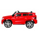 Detské autíčko City Rider Červené + Diaľkové ovládanie + Nastavenie volantu + Pomalý štart + MP3 USB + LED dióda