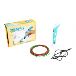 Aga 3D Pero s LCD displejom Modré