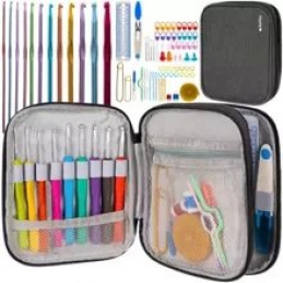 Sada háčikov na háčkovanie v puzdre 85ks Ruhhy 19456