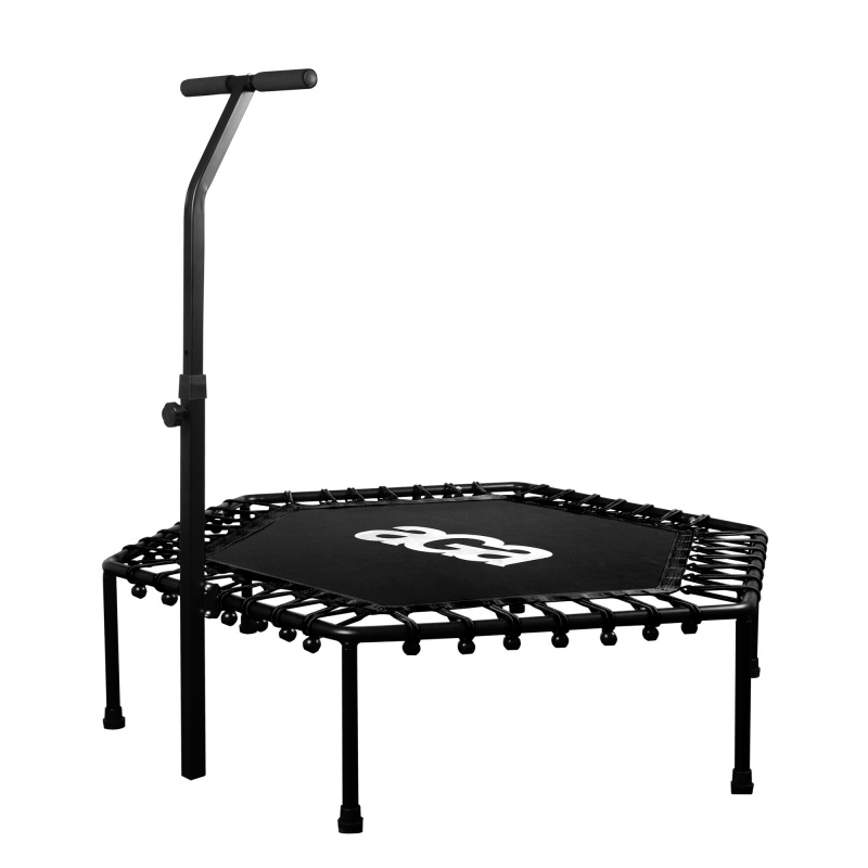 Aga FITNESS Trampolína 130 cm Čierna + držadlo